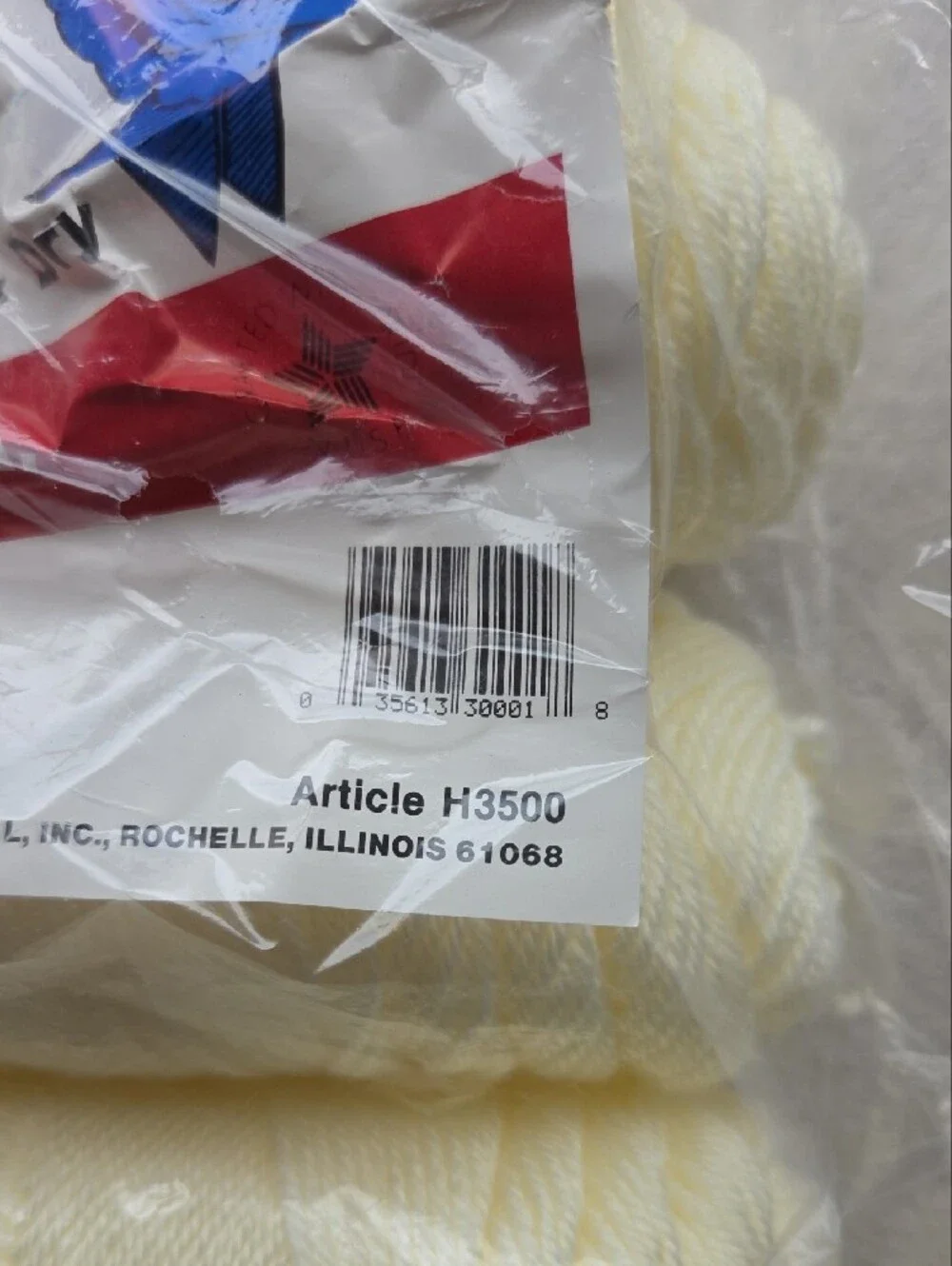 The Pounder, Mill End Assortment, Acrylic Knitting Yarn - Cream (6-Pack)